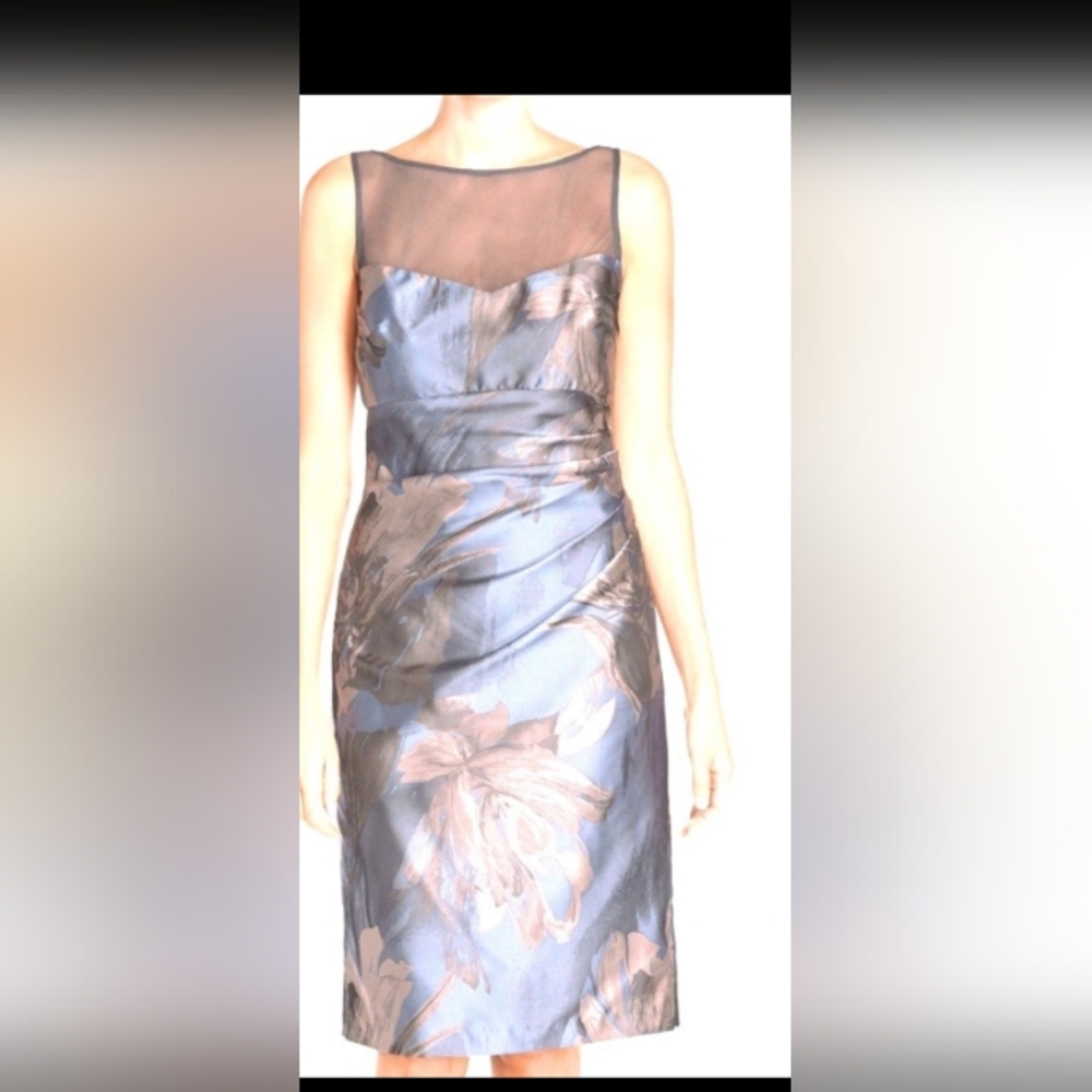 Maggy London “Splash” Floral Jacquard Sheath